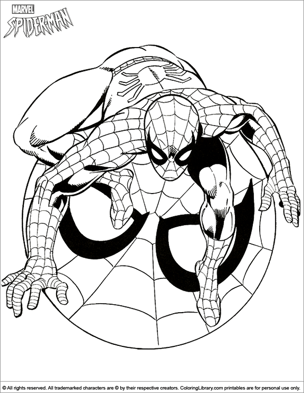 Spider Man Coloring Picture