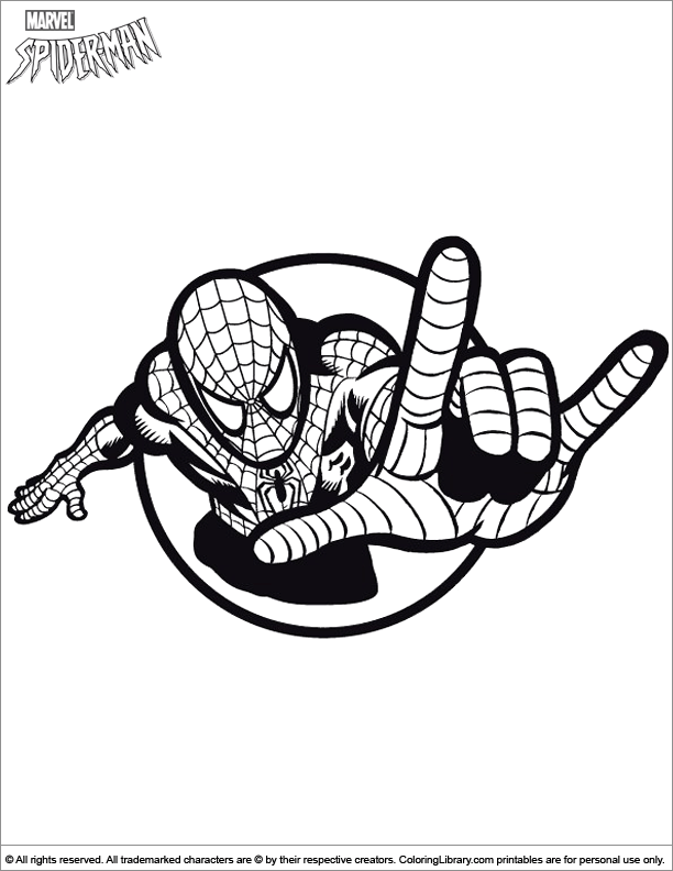 Spider Man coloring picture