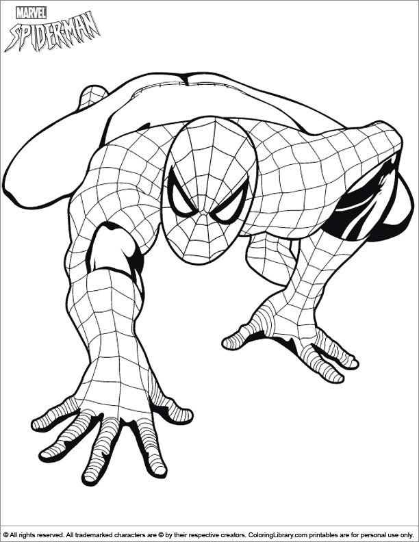 550 Childrens Coloring Pages Spiderman  Free