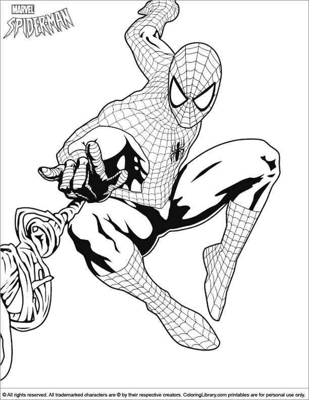 Amazing Spider Man coloring page
