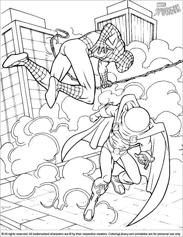 Spider Man coloring book