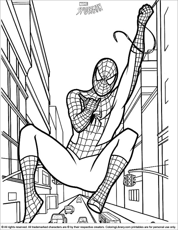 Spider Man online coloring page