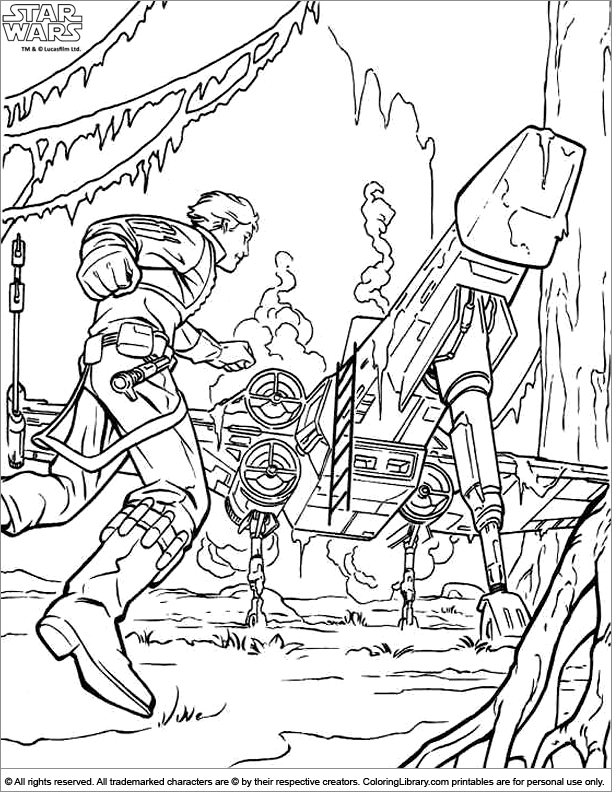 Star Wars colouring in