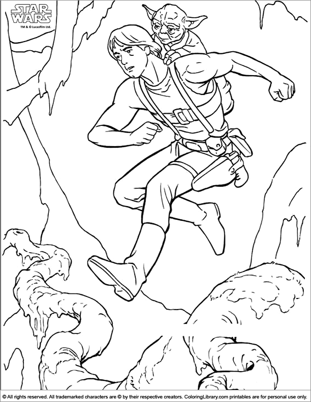 Star Wars coloring page to print
