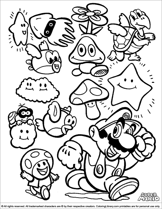 55 Collection Mario Coloring Pages Online  Latest Free