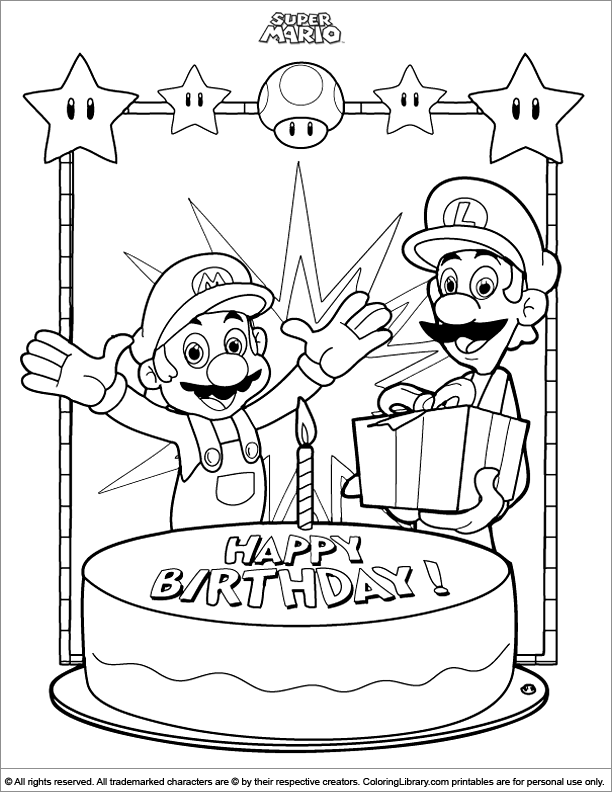 55 Collection Mario Coloring Pages Online  Latest Free