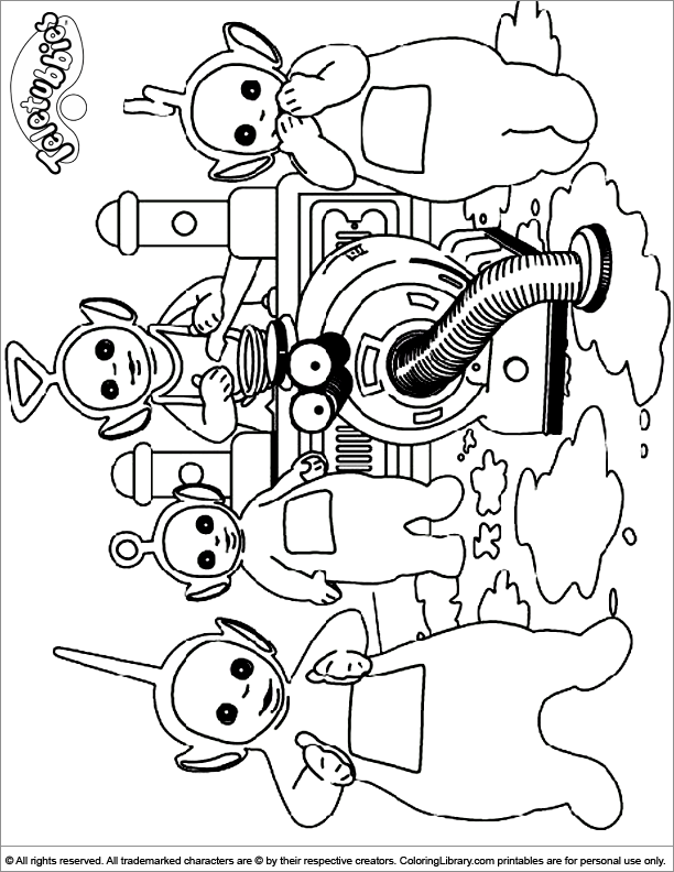 Teletubbies coloring page fun