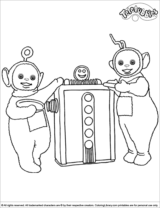 Teletubbies printable coloring page