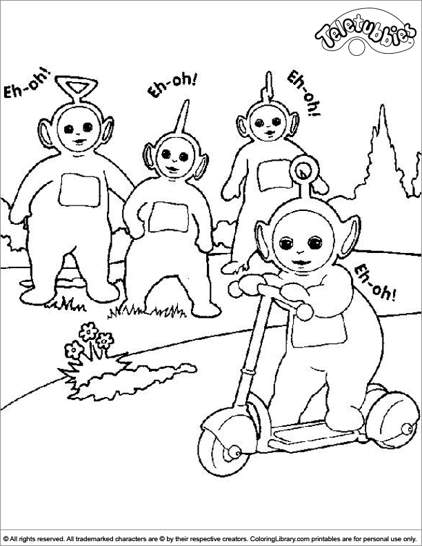  coloring book page for kids