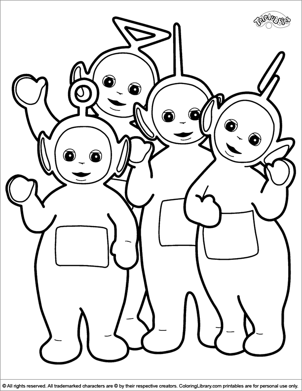 Teletubbies coloring sheets for kids