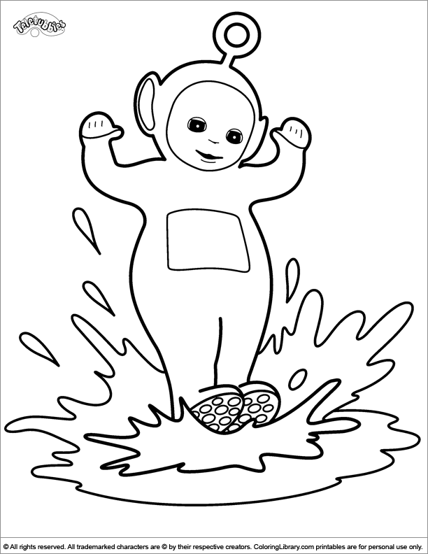 Teletubbies free coloring page