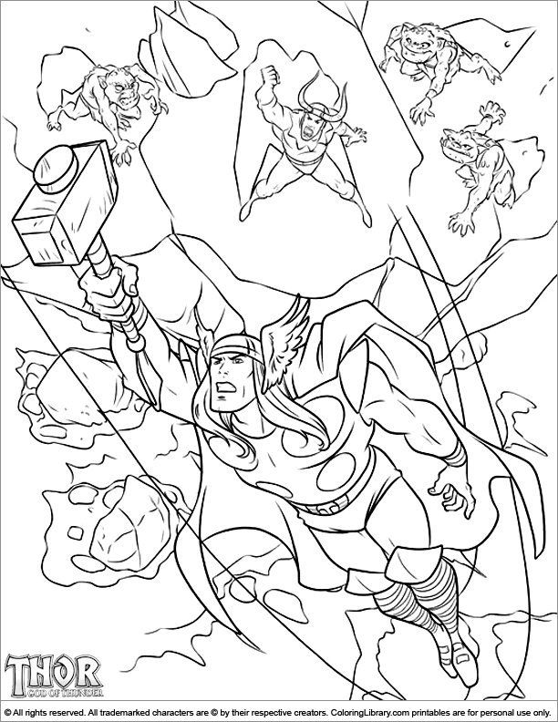  coloring book page for kids