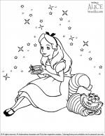 Alice in Wonderland coloring