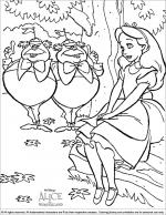 Alice in Wonderland coloring