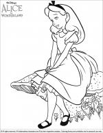 Alice in Wonderland coloring