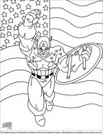 Captain America coloring