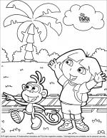 Dora the Explorer coloring