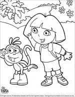 Dora the Explorer coloring