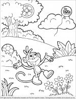 Dora the Explorer coloring