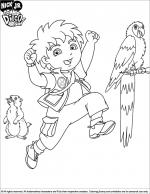 Go Diego Go coloring