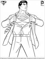 Superman coloring