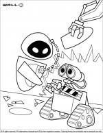 WALL E coloring