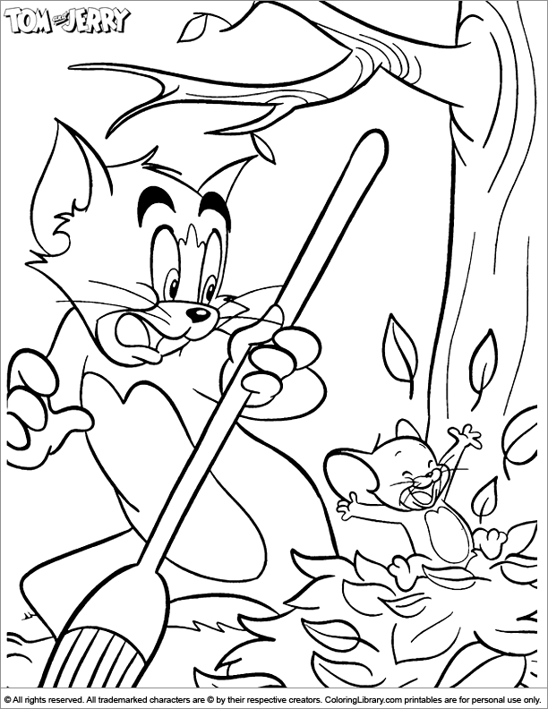 Tom and Jerry colouring book