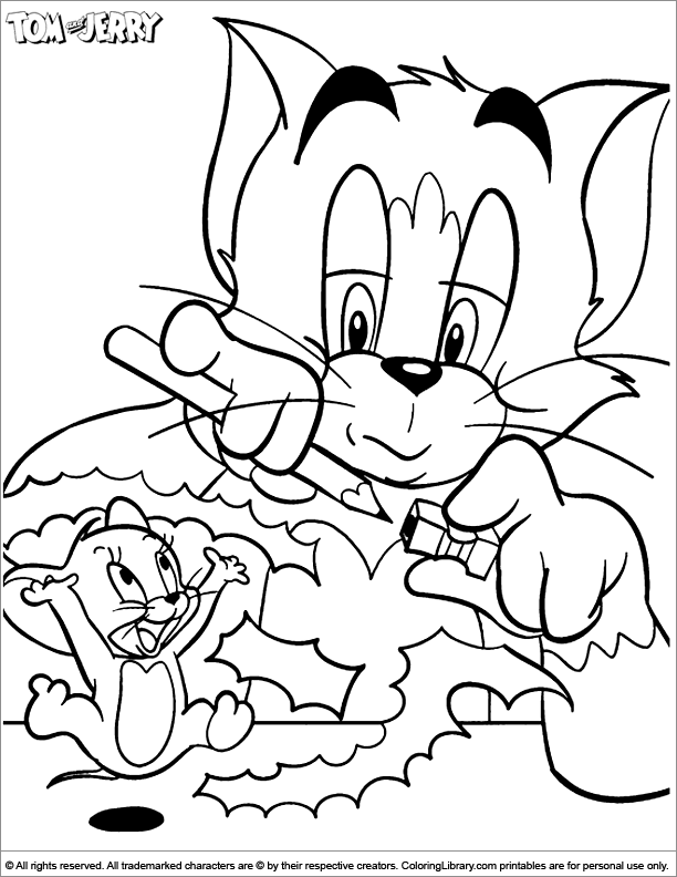 Tom and Jerry coloring book printable