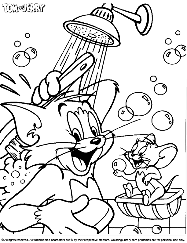 Tom and Jerry for coloring