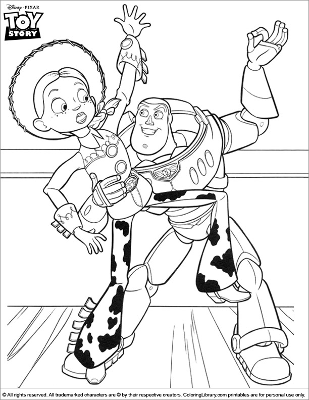 Toy Story coloring picture to print