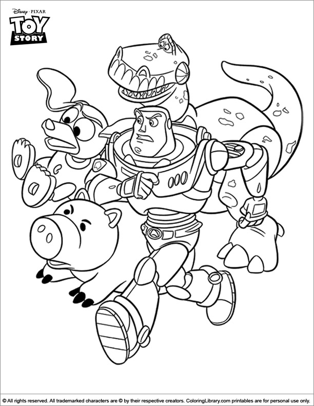toy story mini coloring book