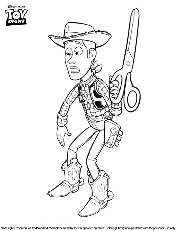 Toy Story printable coloring picture