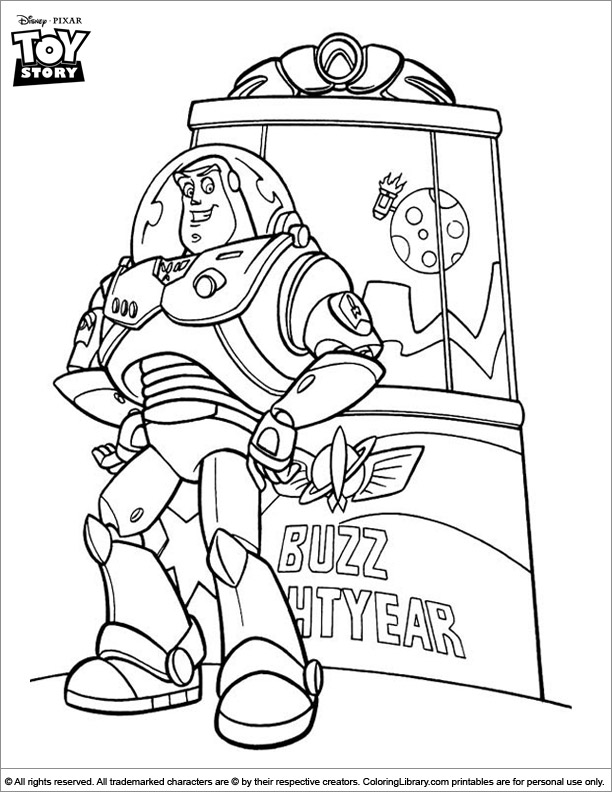 Toy Story colouring page