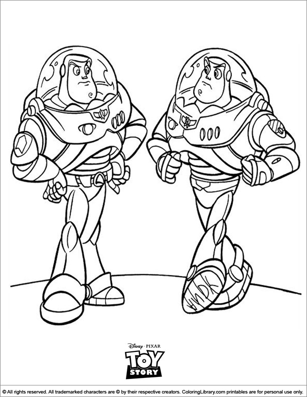 Toy Story colouring book