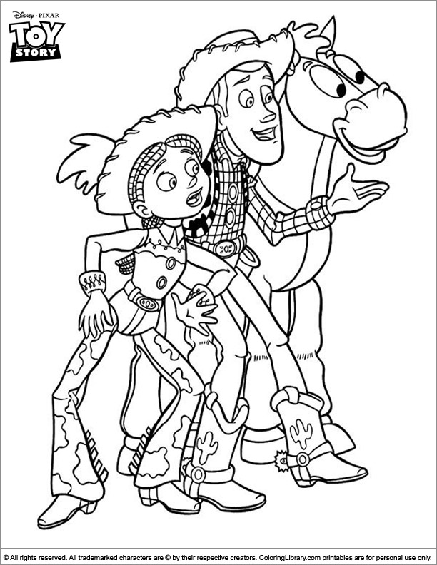 Toy Story free coloring page