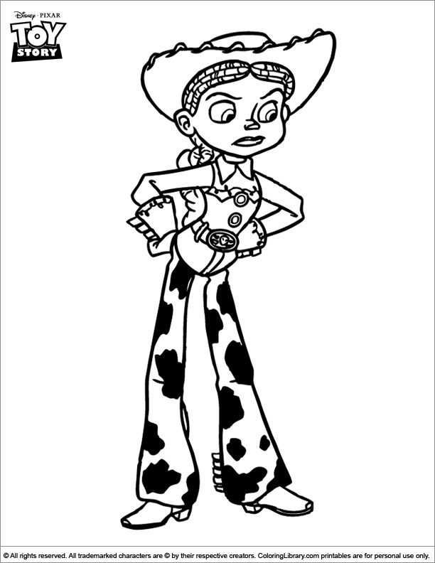 Toy Story free coloring sheet