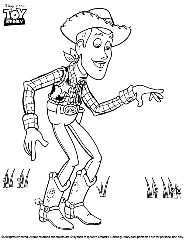 Printable Toy Story coloring page