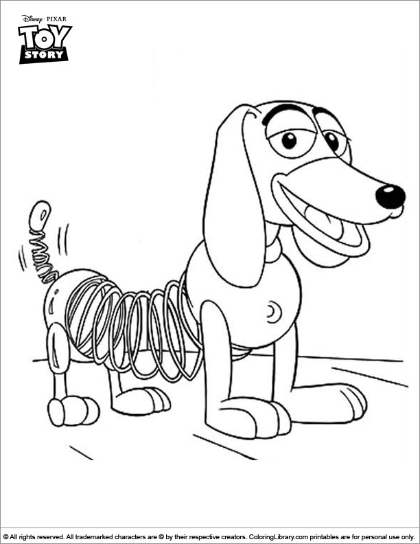 Toy Story coloring book page