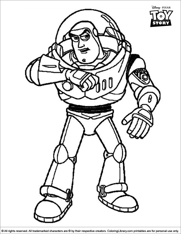 Toy Story printable coloring page for kids