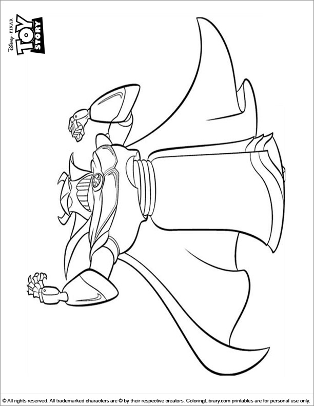 Toy Story colouring sheet for kids