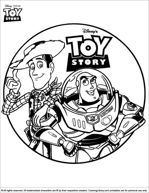 Free Toy Story coloring page