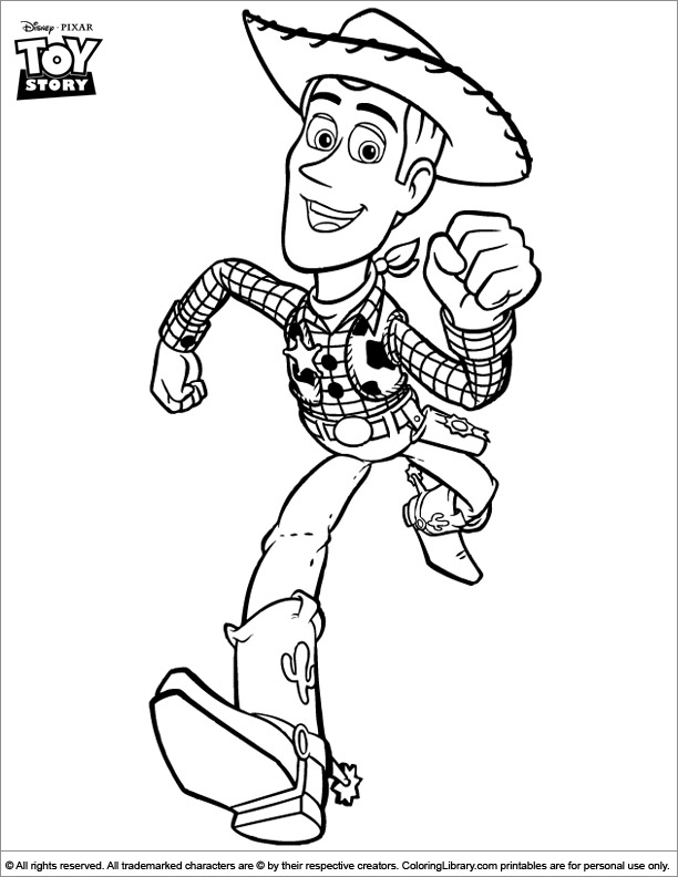 Toy Story coloring page online