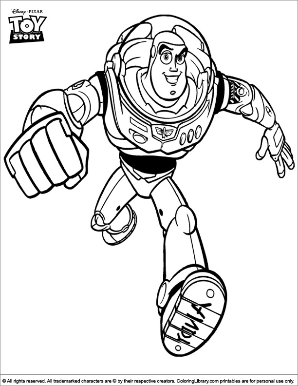 Toy Story free printable coloring page