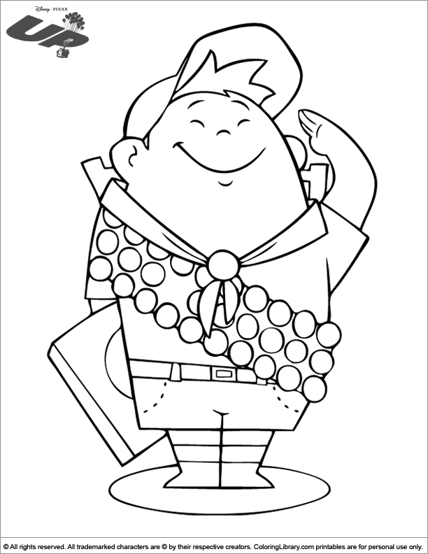 Up coloring page to print