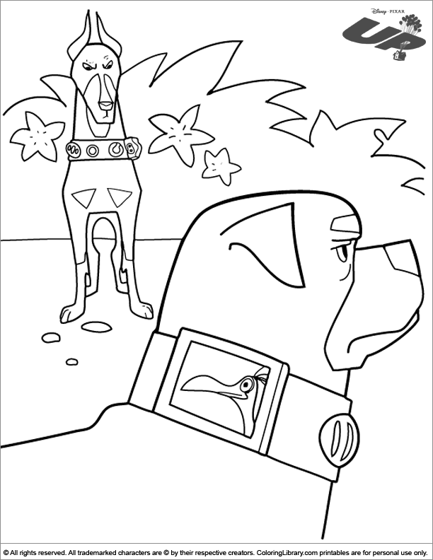 Up coloring page to color for free