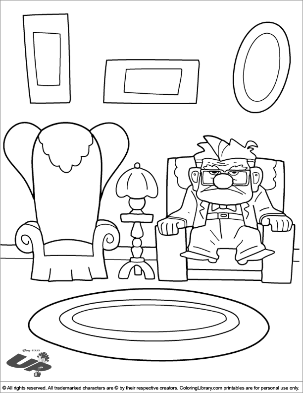  Disney Up Coloring Pages  Free