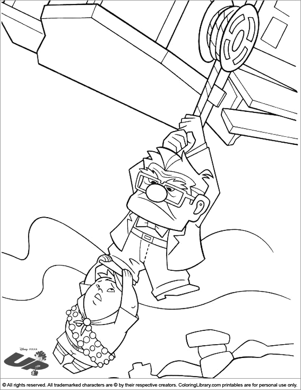 up house coloring pages