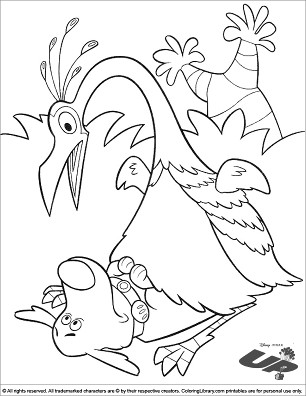 Up free coloring picture
