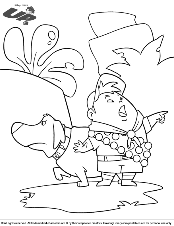 Amazing Up coloring page