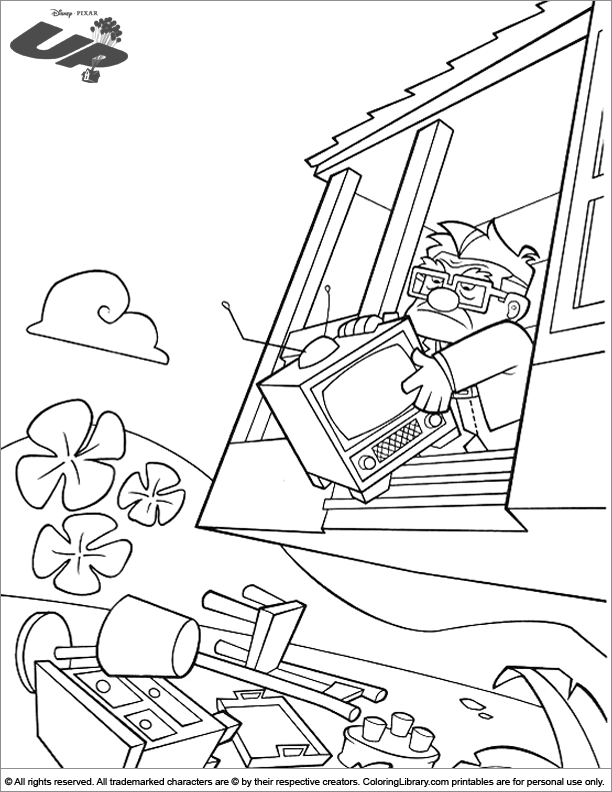 Up coloring page